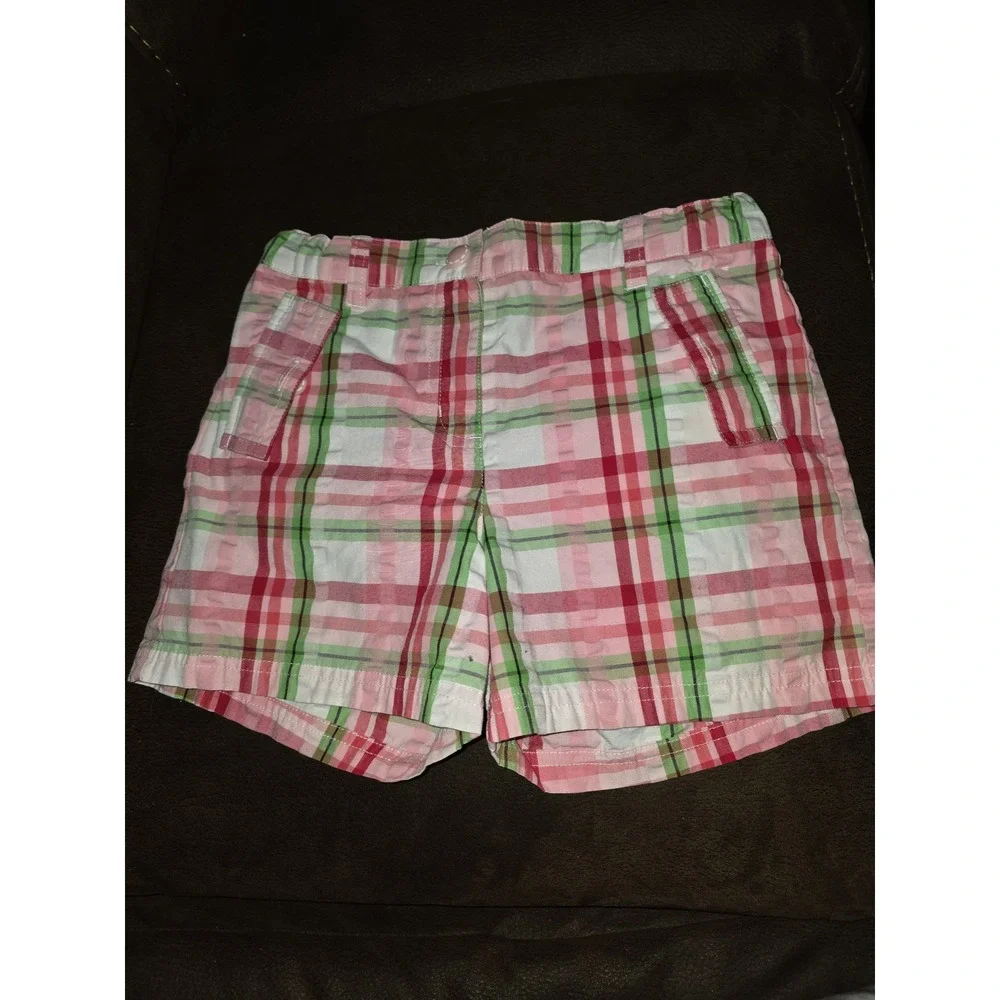 Gymboree watermelon picnic plaid shorts size 10‎